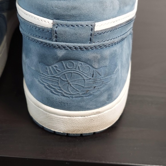 Nike Air Jordan 1 Low‎ Shoes Mens Size 10.5 Blue White Suede Plaid 338145-441 main image 6